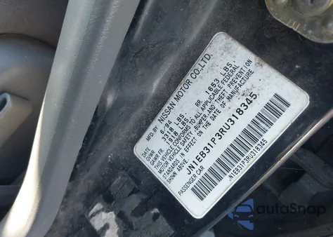 1994 Nissan Sentra E/Xe/Gxe/Le z USA, uszkodzony, nr VIN JN1EB31P3RU318345